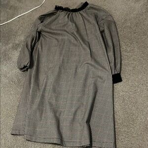 Chic teen xs Black and White and red Houndstooth Dress